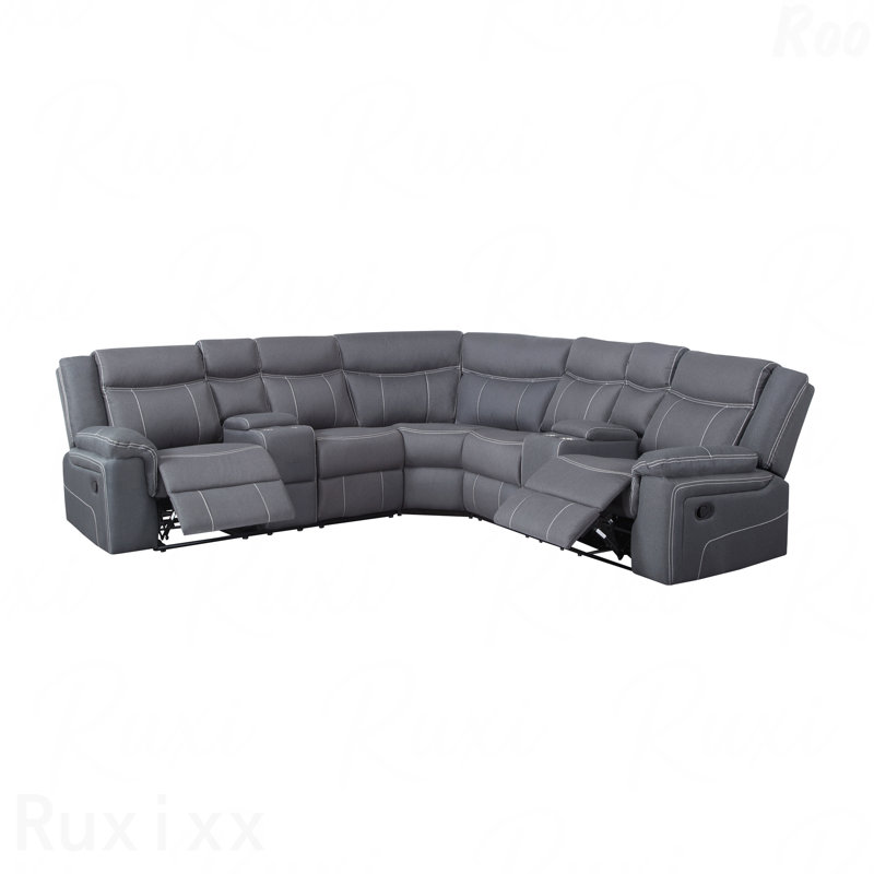 109.4" Sectional Sofa - Manual Reclining Function