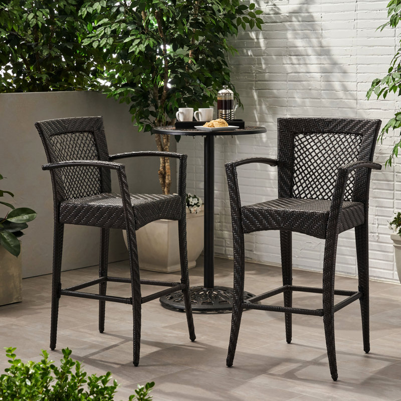 Outdoor Pe , Multi Brown - 30" Seat, Iron Frame, 2 Group 2 Seating . Frame. Brown. Seat Height. Assembly Required
