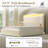 Upholstered Full Bed Frame with 4 Storage Drawers and 52.5" Tall Headboard, Platform Bed with Charging Station & LED Light, No Spring Box Needed-830981436-830981434
