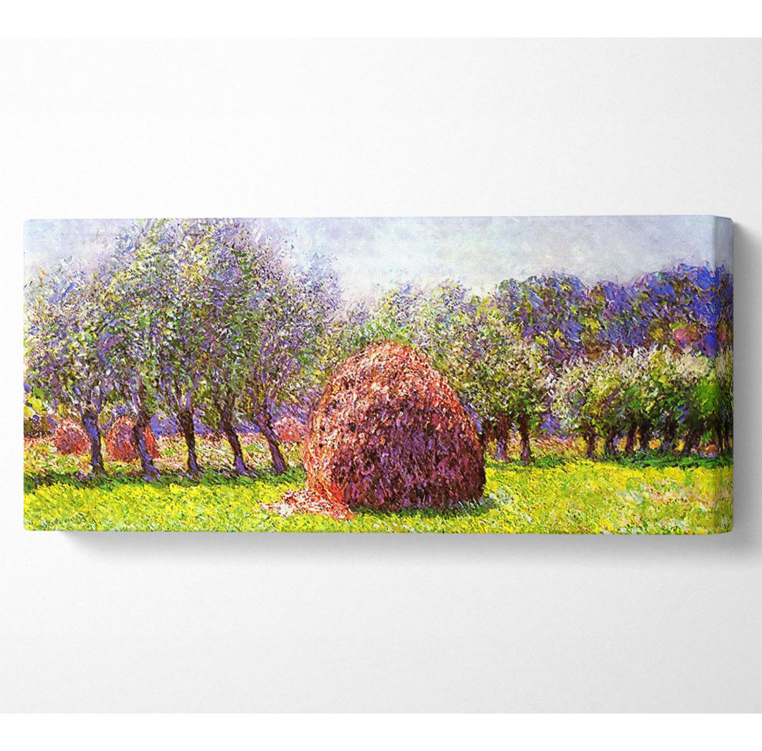 Monet Heuhaufen auf dem Feld - Leinwanddrucke auf Leinwand