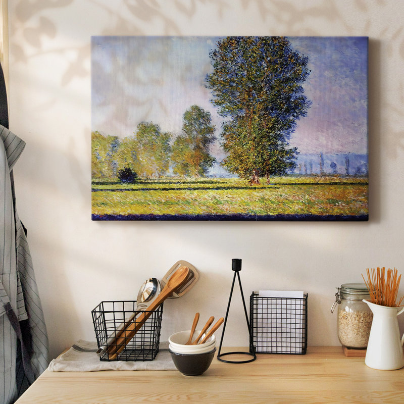 Meadow at Limetz, 1888 - Toile tendue avec châssis, H 12 po x l 18 po