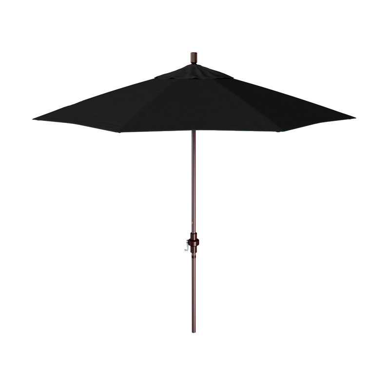Parasol de marché 108 po Blovice, Toile Sunbrella® noir