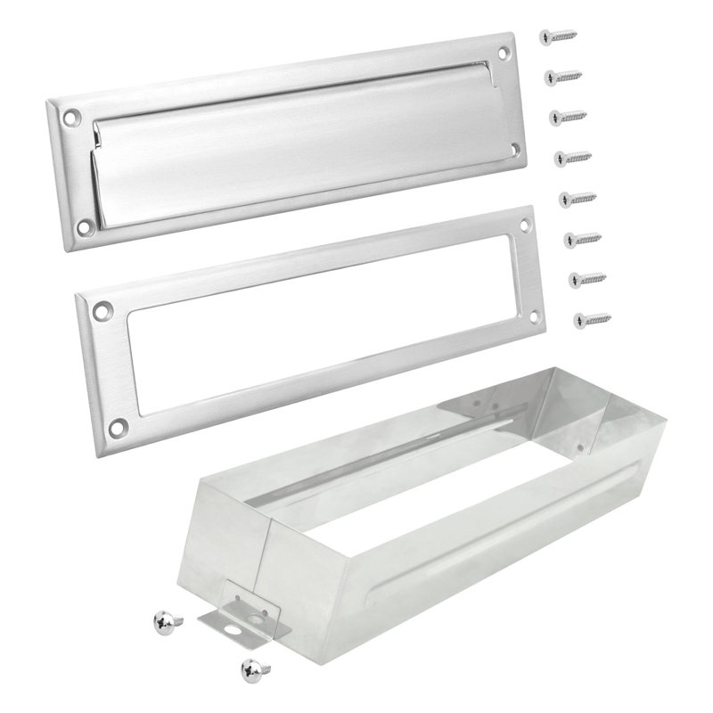 Fente pour courrier Terry, Nickel satiné