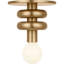 Plafonnier Drew et Jonathan Vincent 4 po à intensité variable, 1 lumière, en laiton satiné avec ampoule DEL-525571014