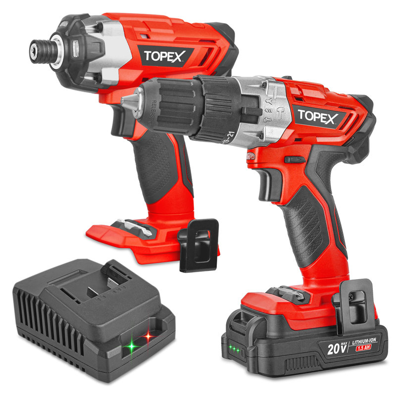  Perceuse à percussion et percuteur 20V avec chargeur rapide