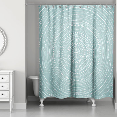 Malmesbury Geometric Shower Curtain