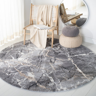 Makenna Abstract Gray/Beige Area Rug