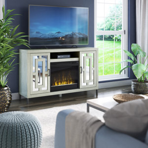 Amabel TV Stand for TVs up to 60" with Fireplace Included