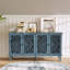Buffet antique 60 "avec sculptures florales-988348888