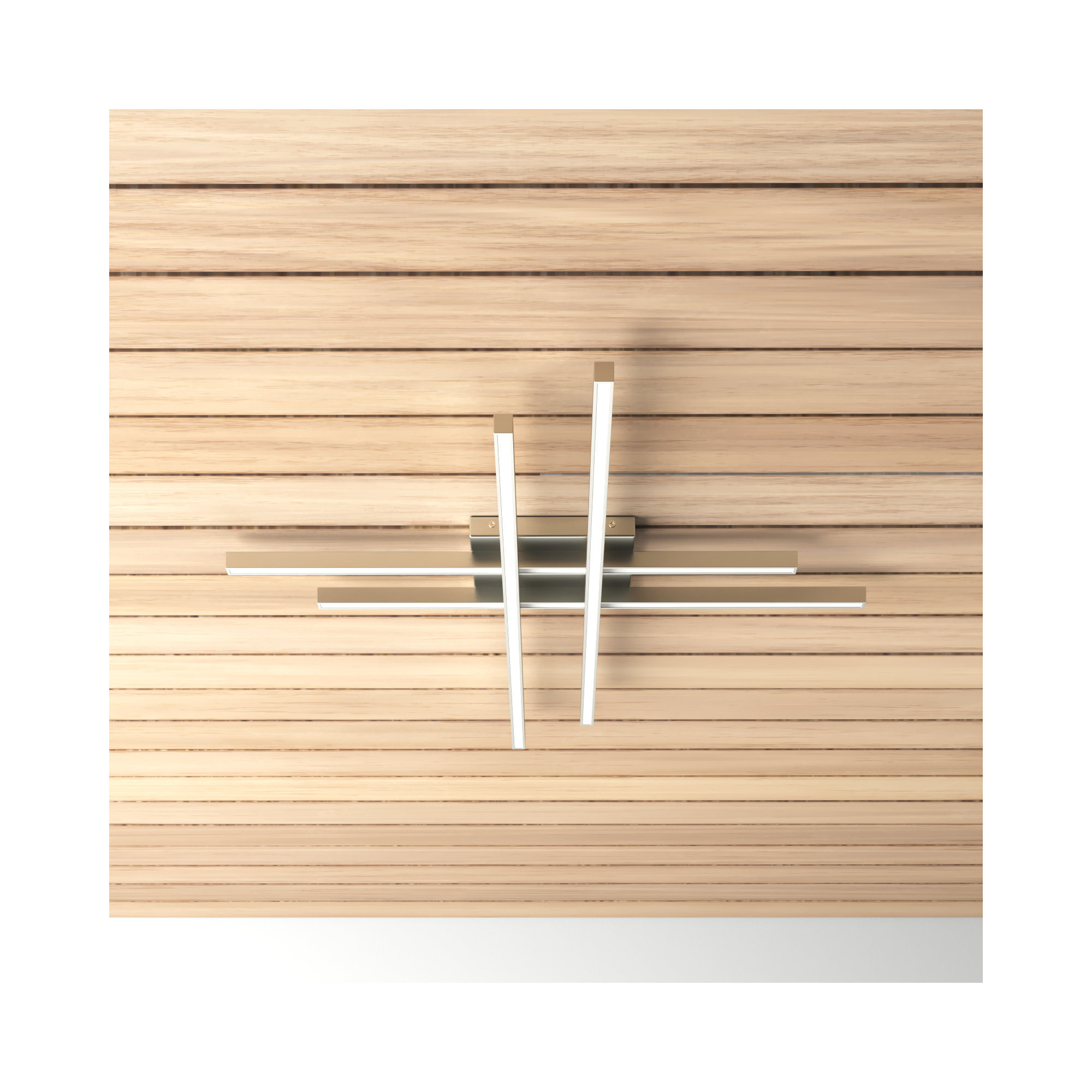 Rendon Single Light LED Flush Mount, Brushed Nickel, 42"