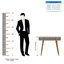 Console en bois massif 35,4 "