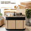 Bureau d'accueil vintage avec rangement, comptoir multifonctionnel pour bureaux, commerces, entreprises et zone d'enregistrement-1139258190-1288445560