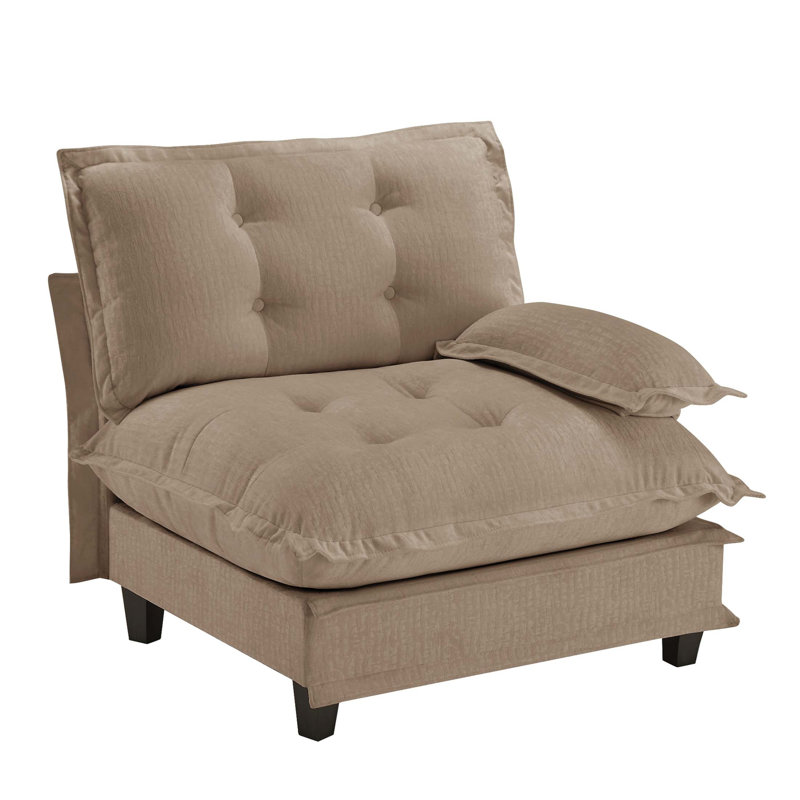 Canapé modulaire 73 RSF avec revêtement en chenille, mousse haute densité et assemblage facile pour un confort et une flexibilité ultimes
