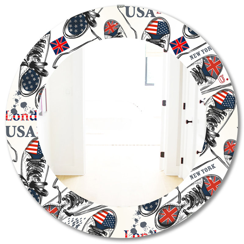 Miroir décoratif UK London, H 31,5 po x l po