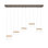 Cowbell 5 - Light Kitchen Island Geometric LED Pendant