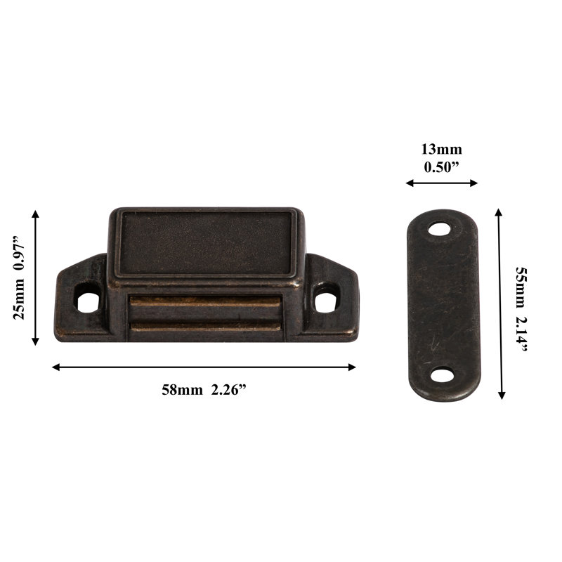 4 Pieces Antique Bronze Heavy Duty Magnetic Door Catch Cupboard Cabinet Wardrobe Door Magnet Latch 6kg