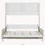 Lit escamotable Queen avec canapé, blanc-918307291