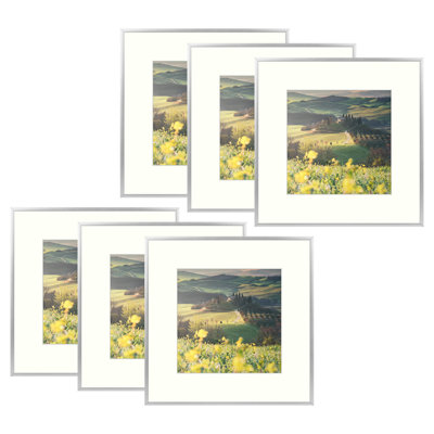 Metal Picture Frame Set with Mat - Basics by Wayfair™