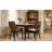 Contoured Rattan Wrapped Back Upholstered Arm Accent Chair