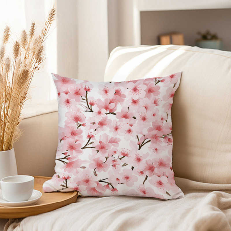 Floral Sakura Cherry Blossoms III Asian, 20"H x 20"W