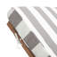 Chaise longue simple inclinable en eucalyptus avec coussins 78,70 po Jivera-344942716-509447736
