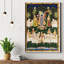 Puja du dieu Shrinathji | Pichhwai, aquarelle d'art sur coton | Pour la décoration murale