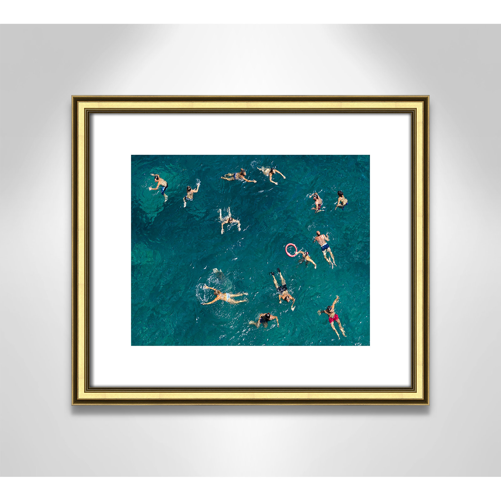 Gold Framed Paper, 13" H x 15" W x 0.88" D