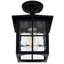 Corrie Black 1 - Bulb Outdoor Semi Flush Mount