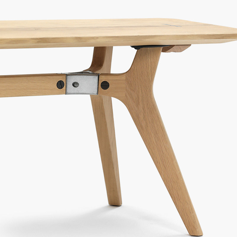 Industrial style rectangular dining table, 29.13"H x 94.49"L x 39.37"W