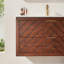 Meuble-lavabo mural simple flottant pré-assemblé de 36 po avec comptoir en céramique à 1 trou