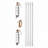 E2 Lighting 4 ft T8 Type C LED Tube Light, 2 Pack, 15W per Tube, 10W Emergency Battery Backup, 5 CCT Selectable, External Driver System