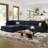 Wylodene 9-Piece Reversible Modular and Standard Velvet Sectional with Storage -1693641383