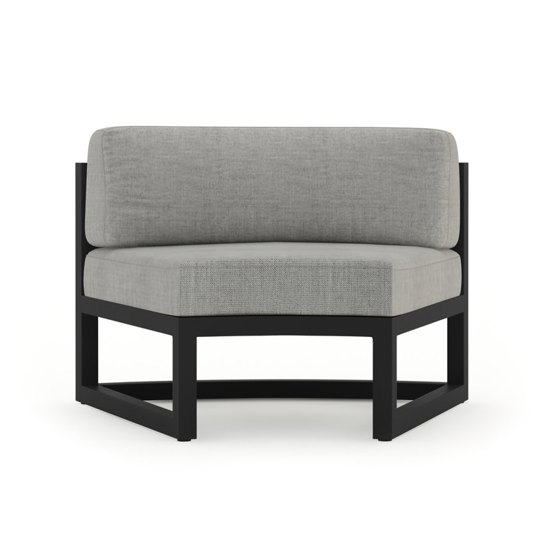 Avion Curve Seat - Black, Black, Cast Silver Sunbrella®