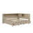Chic Wooden Daybed Equipped With Convenient Storage Shelves And Drawers-1744977868