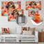 «Retro Floral Mid Century Woman Elegance III», art mural mode en métal MT133963-1828237883
