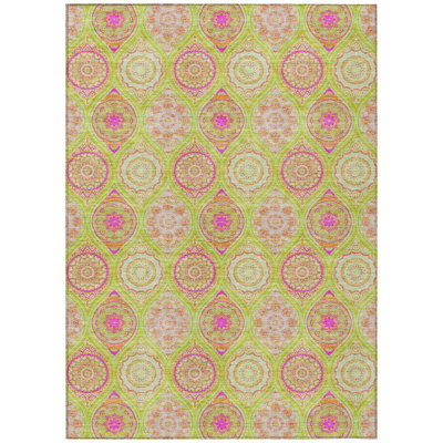 Aquaisha Floral Indoor / Outdoor Rug