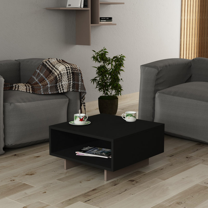 Table basse Anderson-Brown, Anthracite, Noir