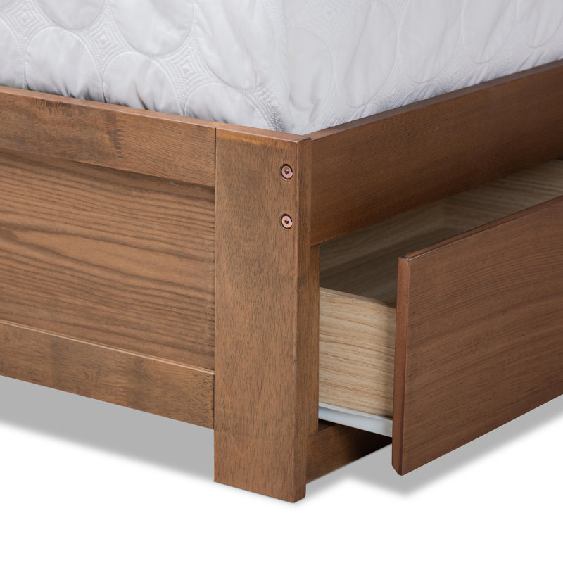 Upholstered Platform Storage Bed, Queen