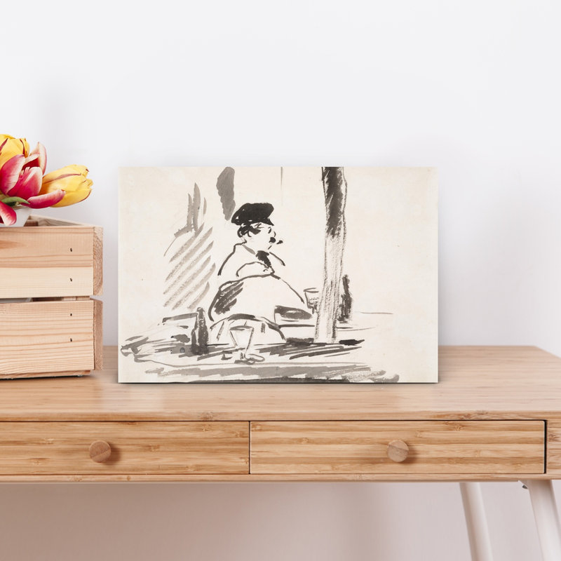 Le Bouchon, 1878, estampe d'art mural abstrait contemporain, H 12 po x l 18 po