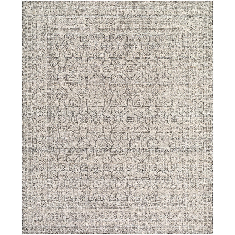 Exquisite Trellis Area Rug in Gray, Rectangle 8' x 10'