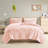 Shaggy Long Fur Comforter - King/ King, Soft King Reverse, Blush Tone