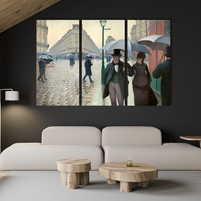 «Paris Street: A Rainy Day On Canvas» par Gustave Caillebotte