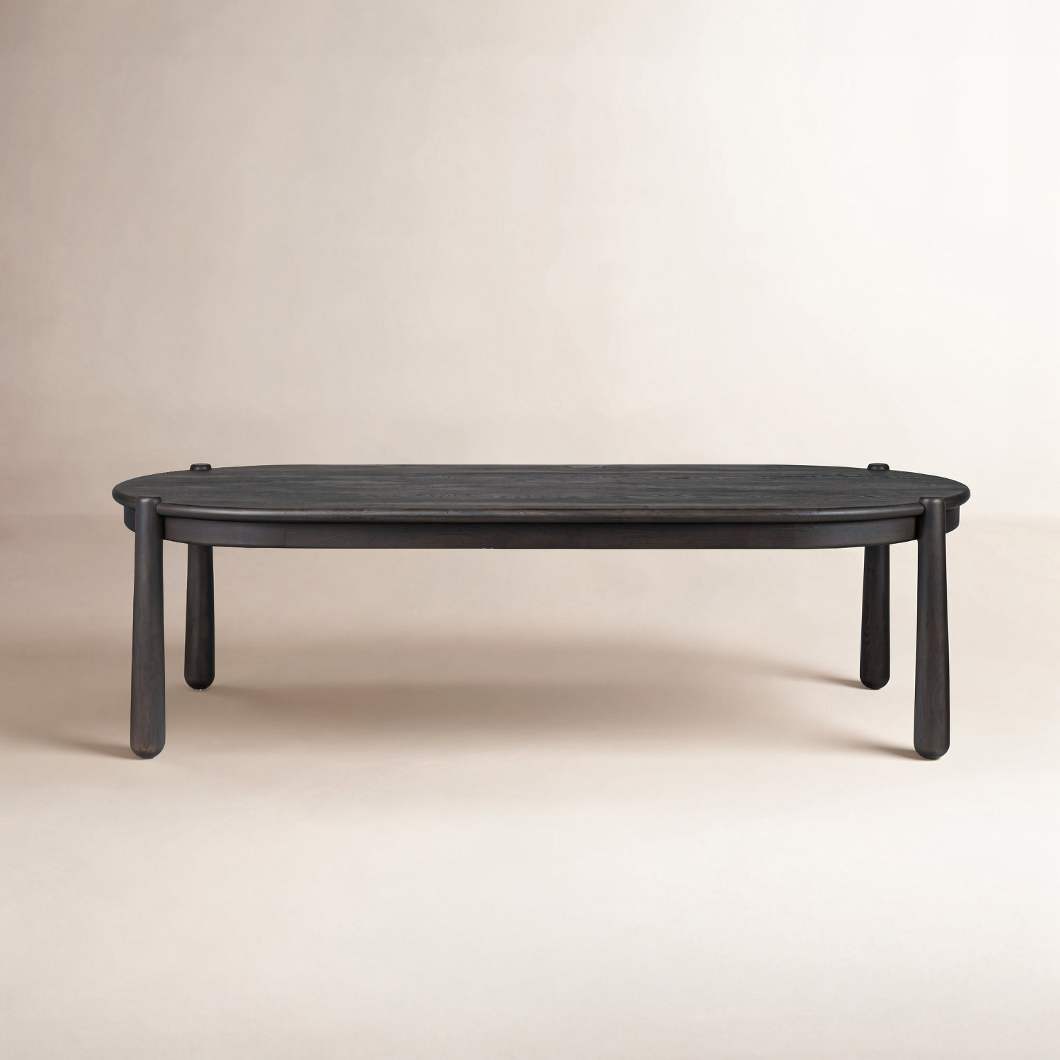 Salvador Dining Table, Smoked Black Oak