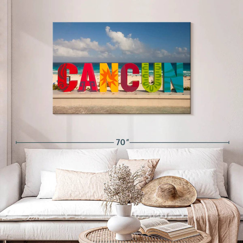 Nicci Cancun Sign, 30" H x 45" W