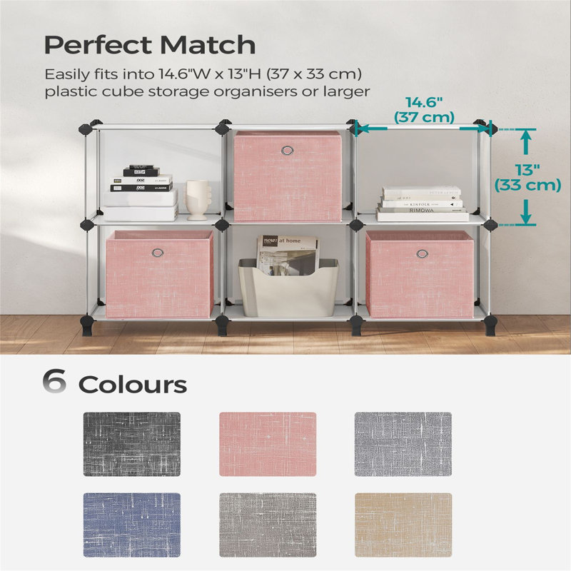 Rebrilliant Fabric Storage Bag, Pink