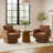 Terra Upholstered Swivel Barrel Accent Chair-1204468811