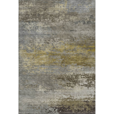 Premium Machine Washable Mayfield AMF2071 Abstract Rug