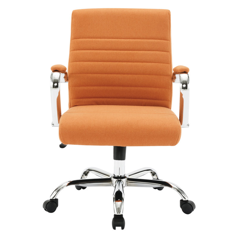 Mallory Polyester Blend Task Chair, Nut