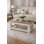 Table basse 40 po en bois récupéré - table de ferme blanche Combo | Bois massif, fait à la main, entièrement assemblé