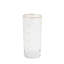 S/6 Celebration Highball Glasses-Clear W/Gold Dots